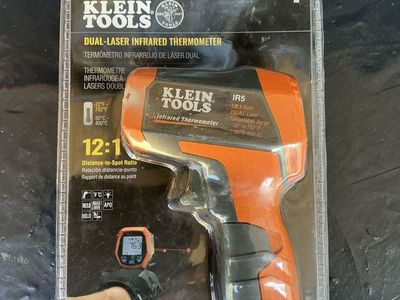 Klein Tools IR5 Dual-Laser Infrared Thermometer -22°F to 752°F 12:1 Ratio New