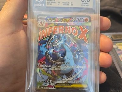 Beckett 9.5 Gem Mint 2025 Mega Dream EX Japanese #223 Mega Charizard X EX MACOR Pokemon Card
