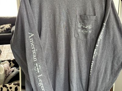 Harley-Davidson Men's Long Sleeve Pocket Tee - Gray