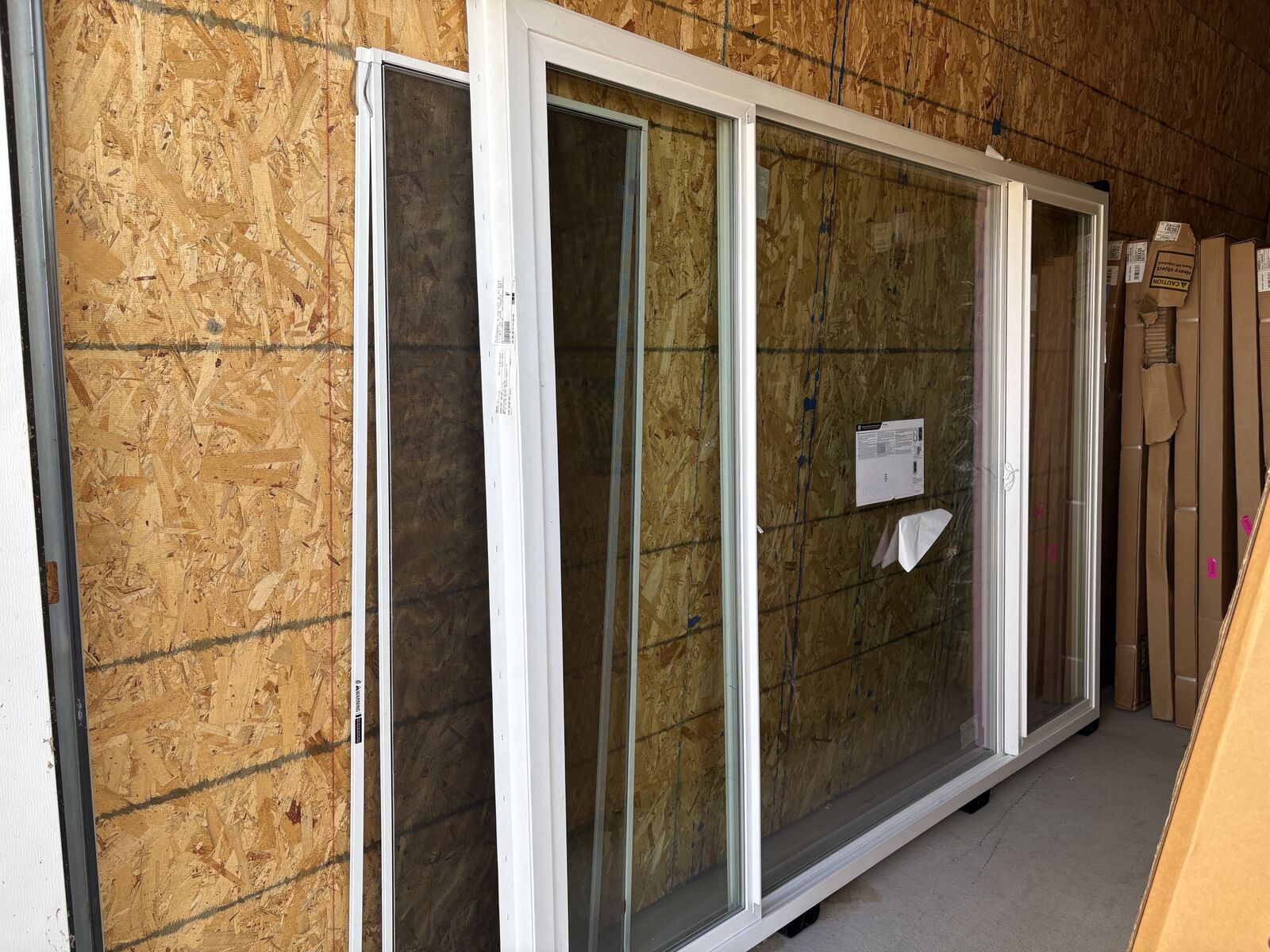 Brand New Ply Gem West Pro Series Large Window XOX Slider 92 1/2 x 66 1/2