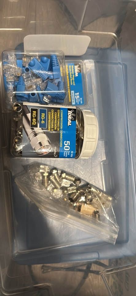 coaxial, and cat-5e cable terminations