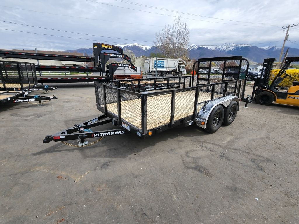 2026 PJ Trailers 7X14 UL 10K with 2' Sides and Rea