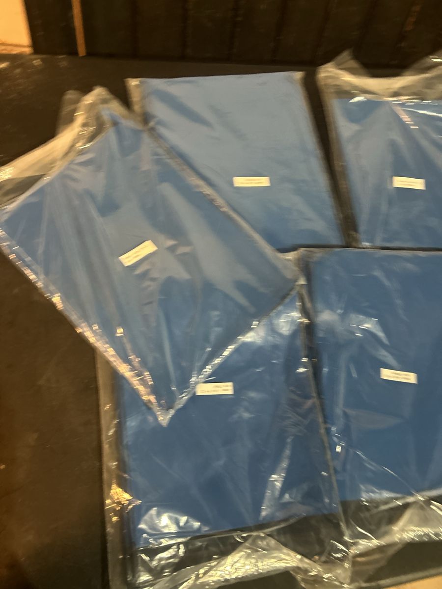 500pc blue poly mallet bags 9x12in brand new