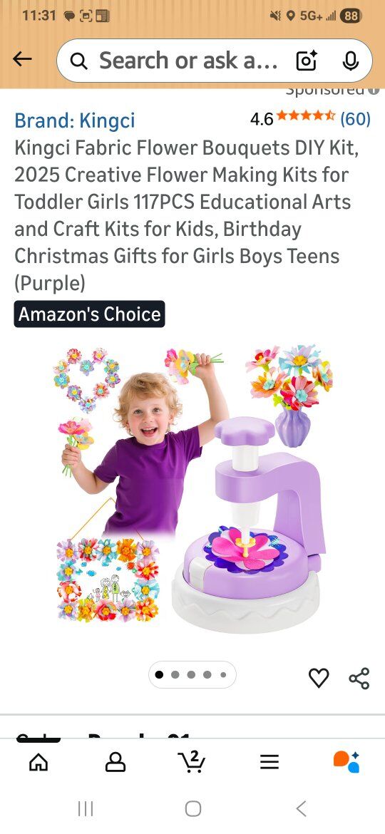 kingci fabric flower bouquet diy kit