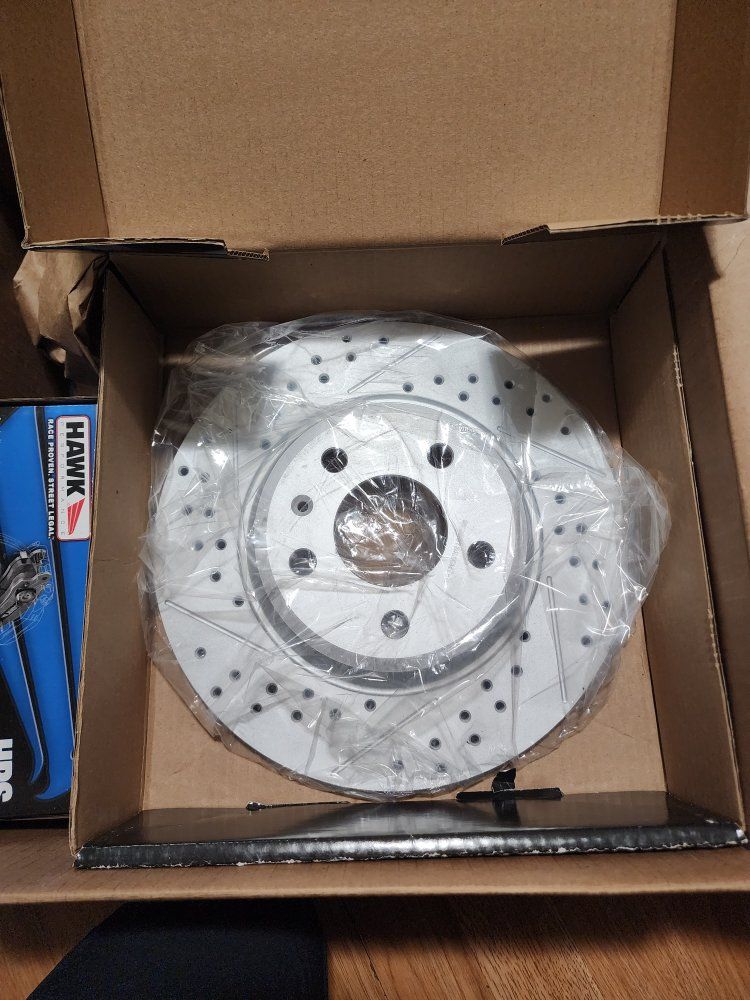 ECS Tuning Coated Brake Rotors & Hawk HPS Ferro-Carbon Disc Brake Pads - New Performance Upgrade For B.5 Audi