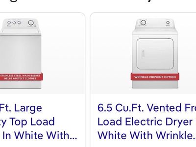 AMANA WASHER & DRYER 2025 $900