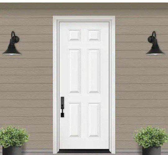 Steves & Sons
Regency 36 in. x 96 in. Universal Handing 6-Panel Unfinished White Fiberglass Front Door Slab
