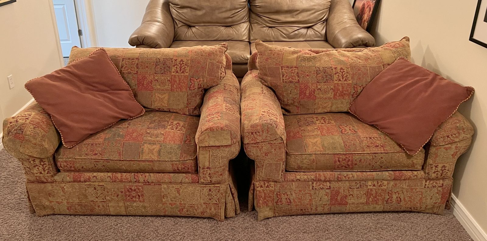 Matching Bassett Oversized Chairs