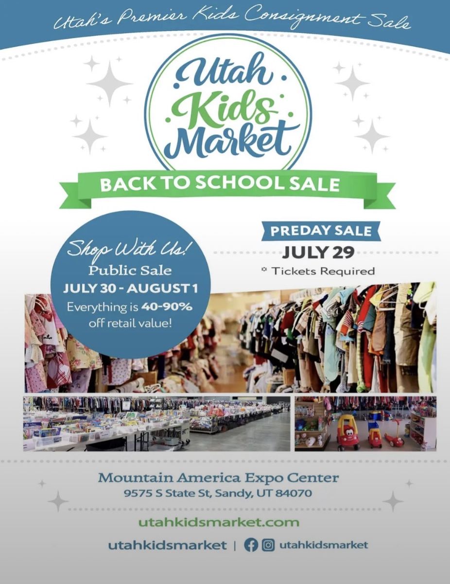 Utah Kids Market- childrens consignment sale