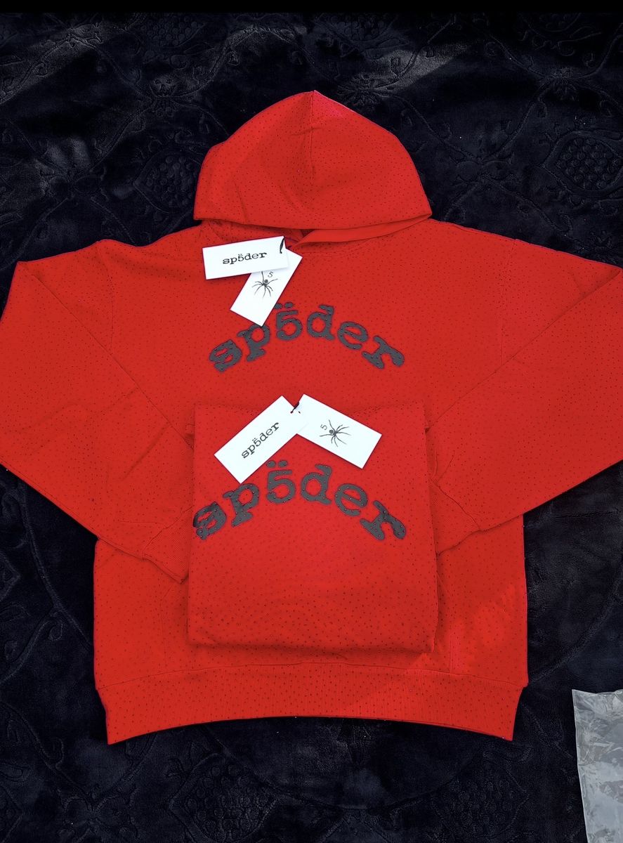 Red VVS Sp5der Hoodie