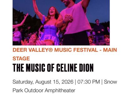 THE MUSIC OF CELINE DION @ DEER VALLEY