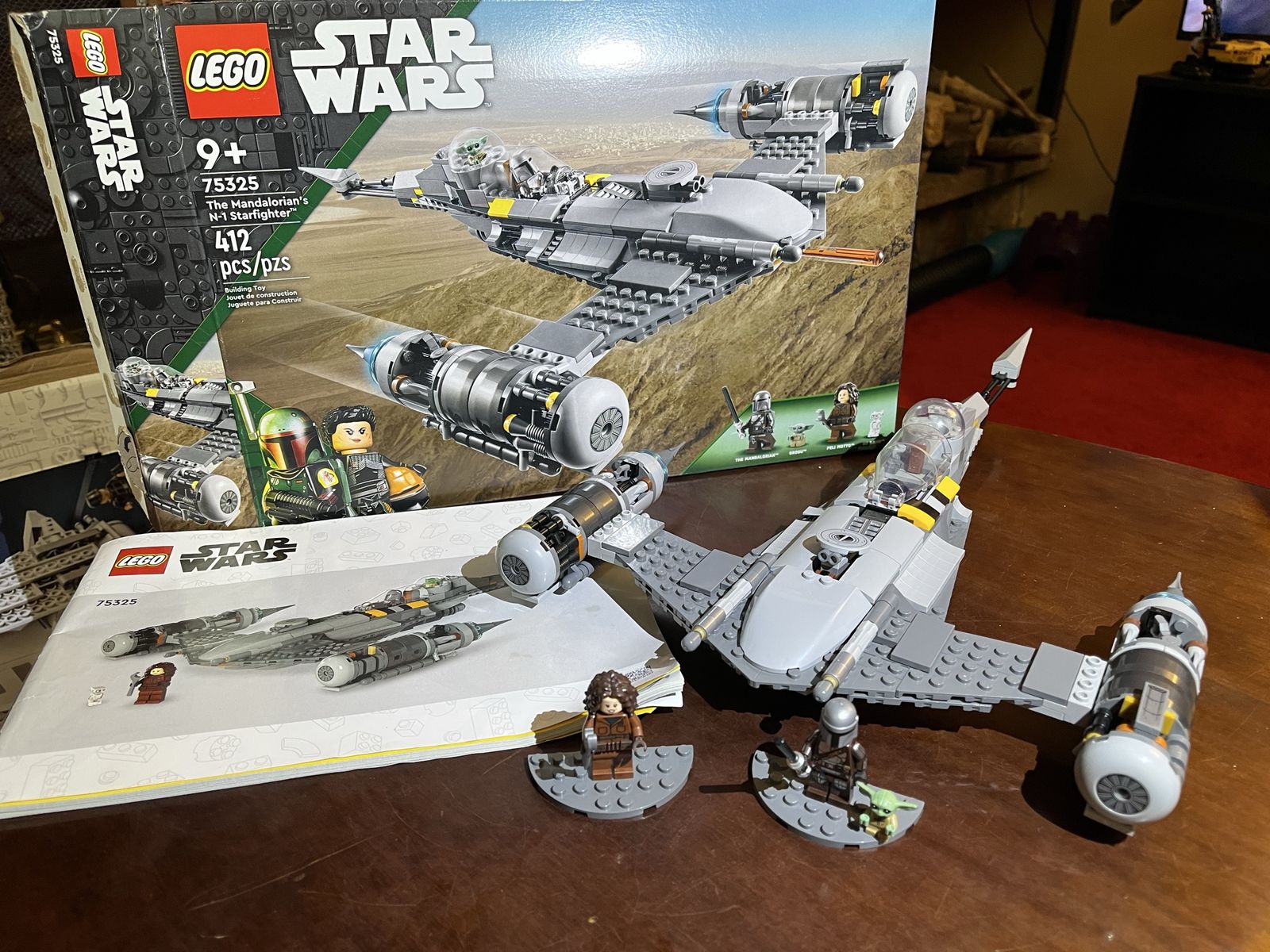 LEGO Star Wars The Mandalorian's N-1 Starfighter Set 75325 with Box & Manual