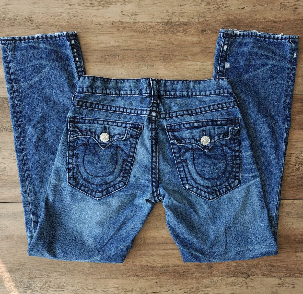 True Religion Mens Size 32 Blue Jeans