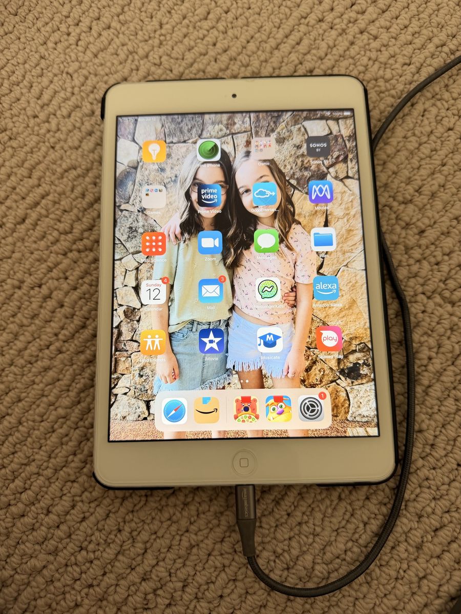 Apple iPad mini (1st Gen) A1432 16GB Wi-Fi White Tablet with Case