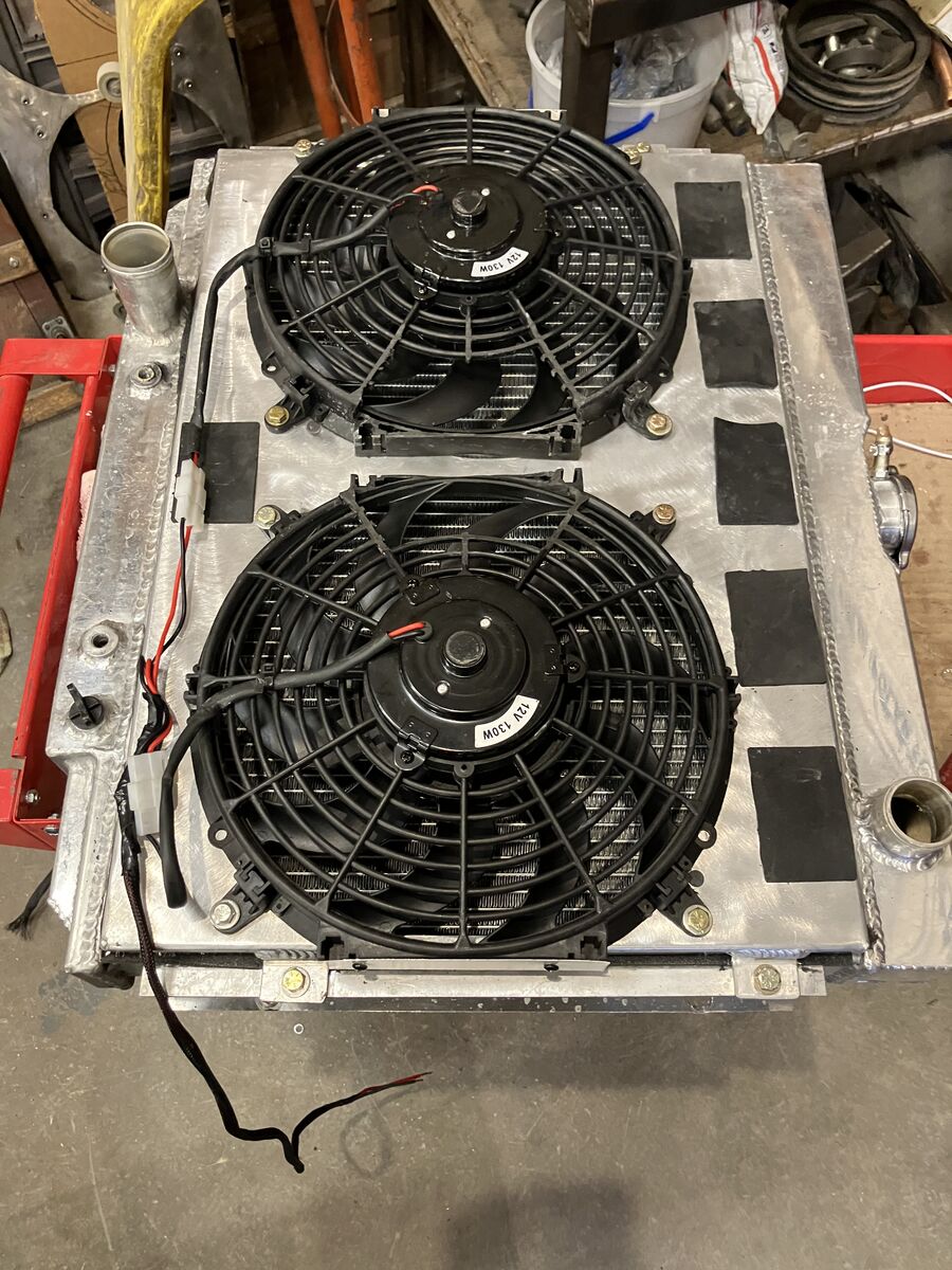 ALUM RADIATOR AND ELECTRIC FAN  KIT