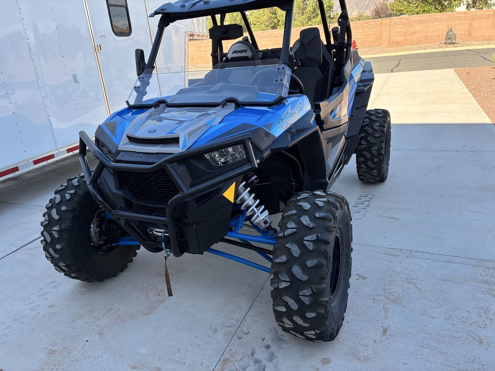 2016 Polaris RZR Turbo S 2-Seater UTV - Blue/Gray, Low Miles, Excellent Condition