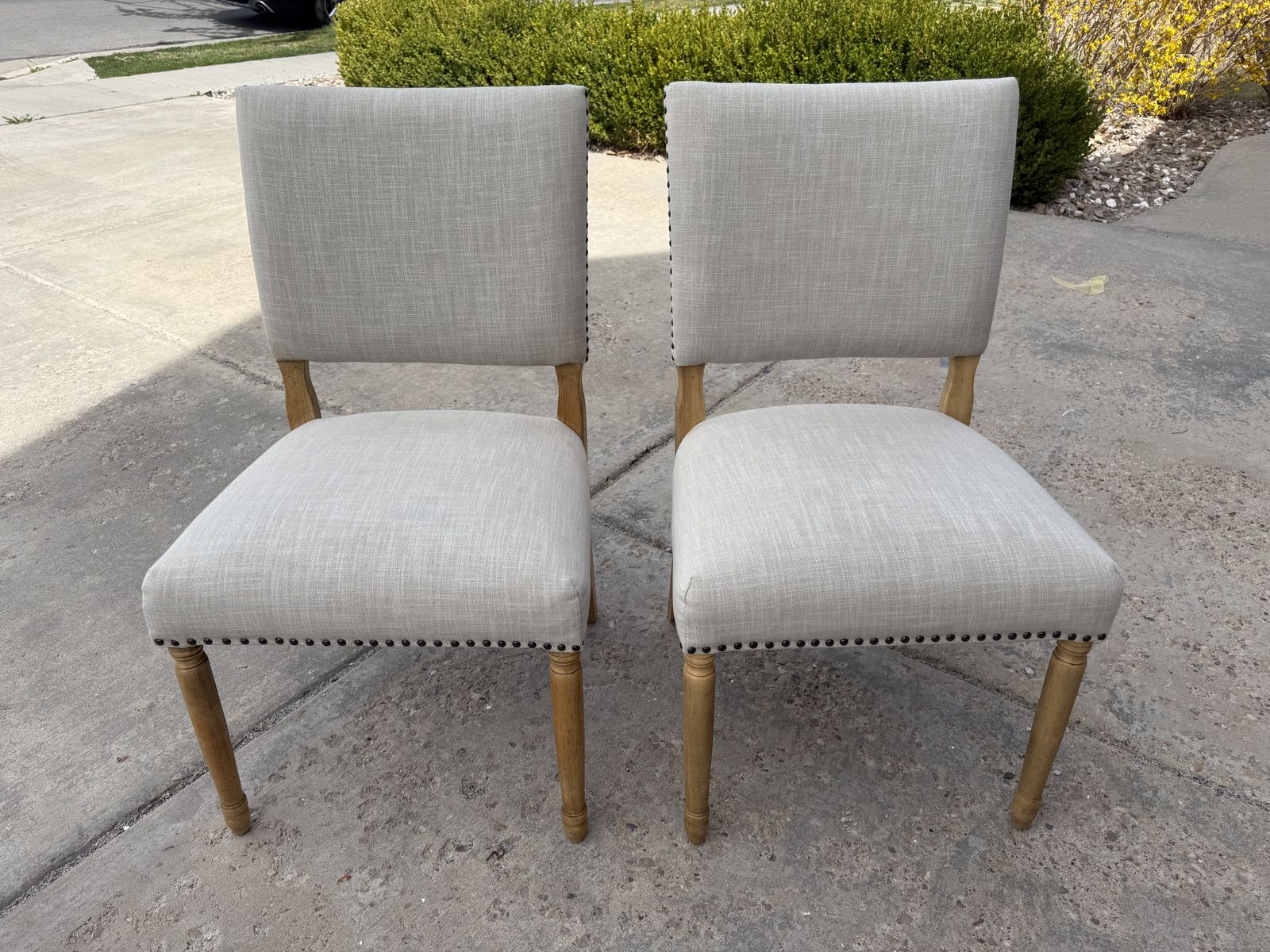 Pottery Barn Upholstered Venice Side Chairs