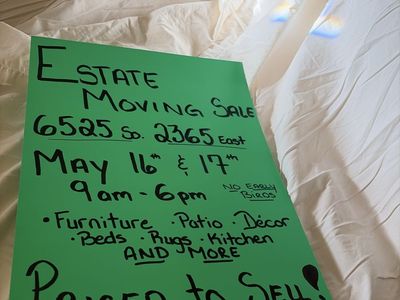 Moving Sale / Estate Sale/ Yard Sale