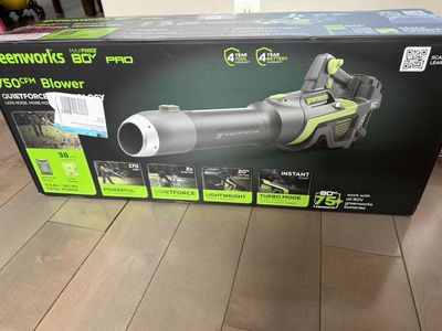 NEW Greenworks 80V 750 CFM Leaf Blower Kit | Battery & Charger Included | Factory Sealed