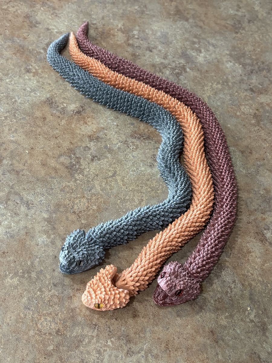 Articulated Snakes, 17 Inches Moveable Fidget Toy