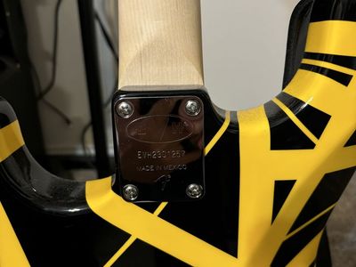 EVH Stripped Series, Black W/Yellow Stripes