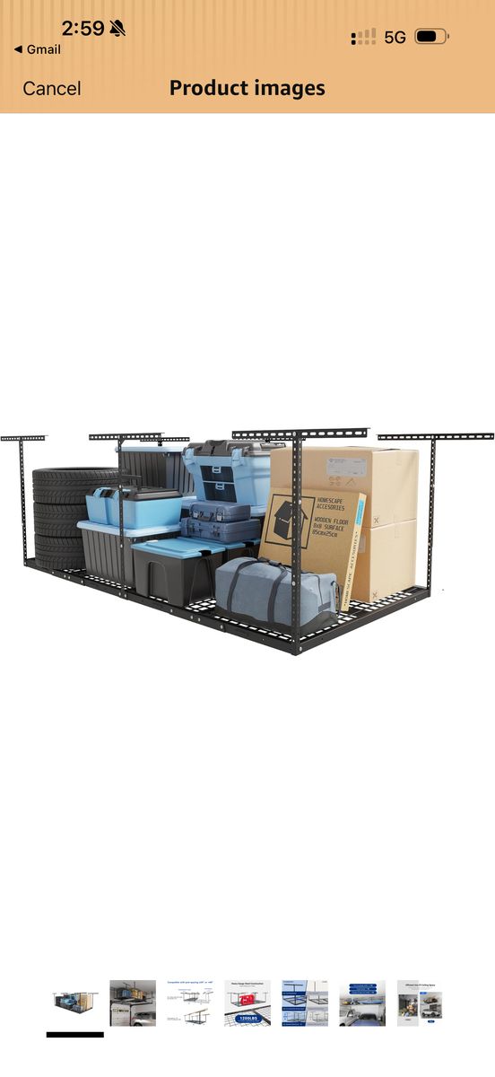 Two 4x8 Ceiling Storage Racks