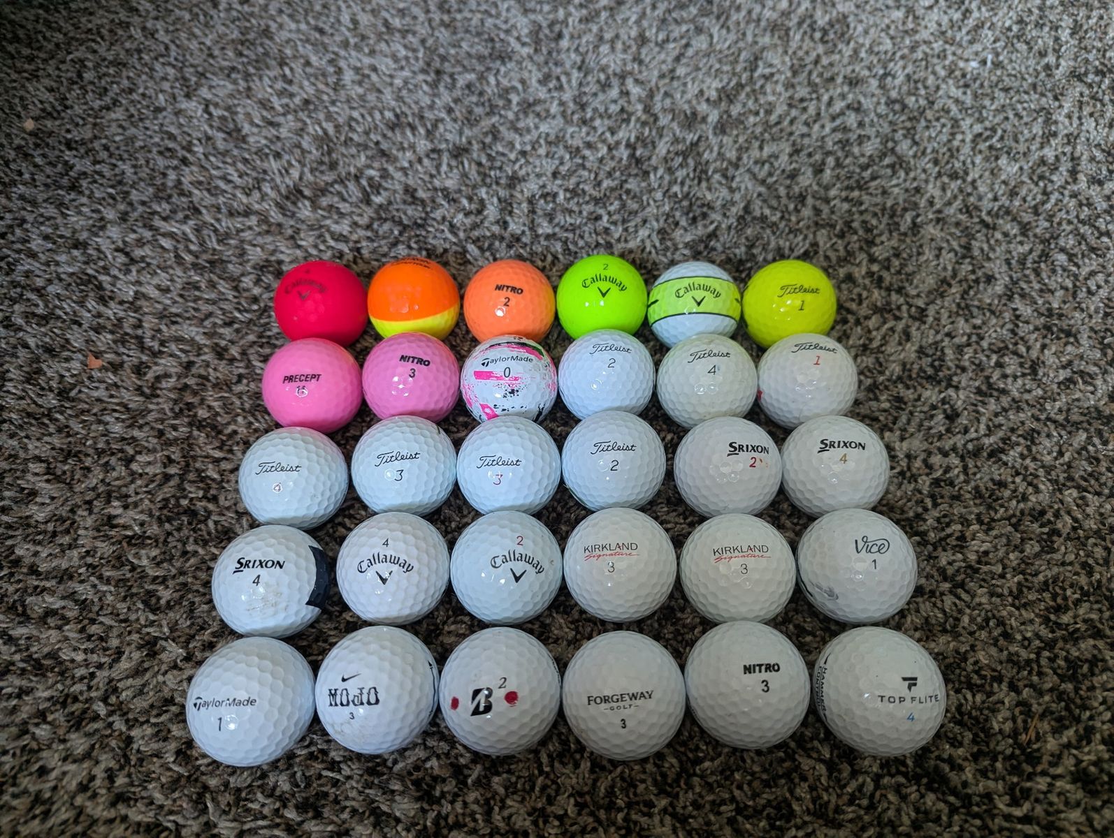 30 golf balls (various brands) #6