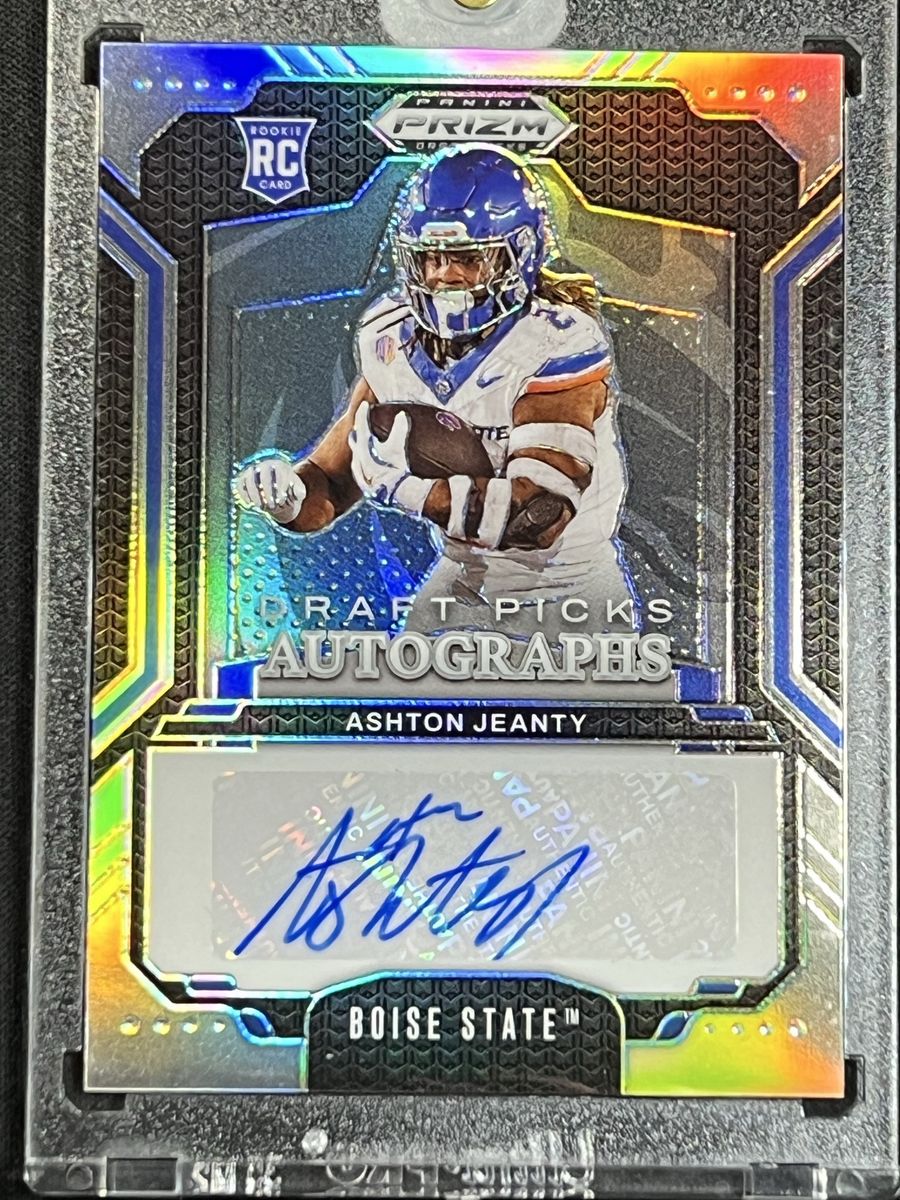Ashton Jeanty 2023 Panini Prizm Draft Picks Autograph RC Boise State Broncos No. DPA-AJE