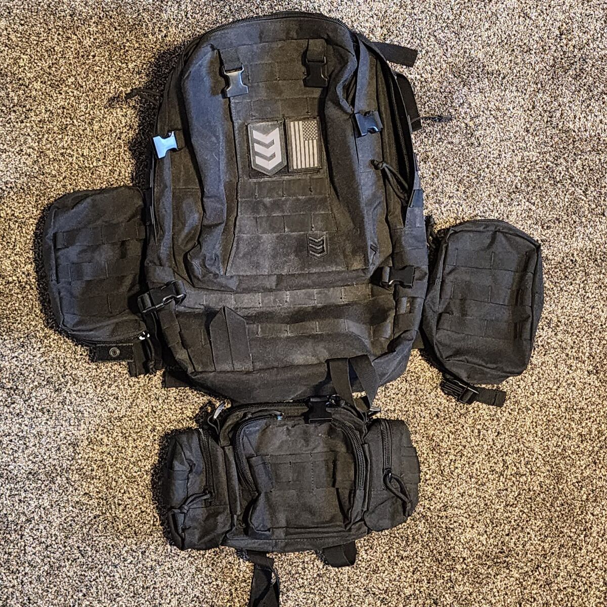 3V Gear backpack with molle bags