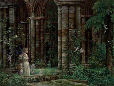 Rare Framed Fine Art Print: Queen Mab In The Ruins