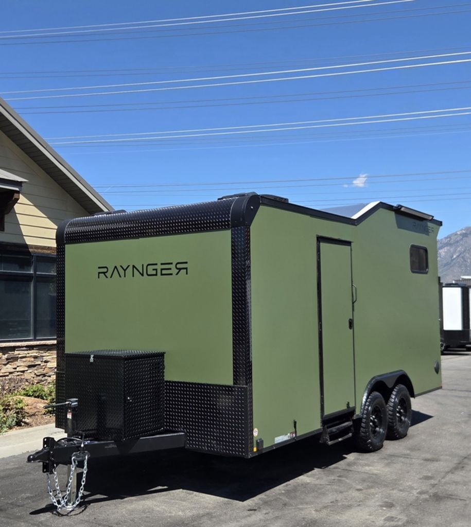 8x18 / 8.5x18 Off Road Toy Hauler Travel Trailer Enclosed Cargo UTV/ATV Pkg RAYNGER 2026