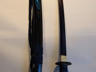 Katana Sword with Dark Blue/Purple Blade
