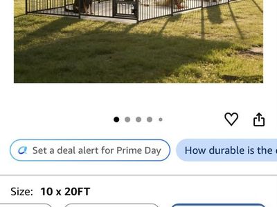 Garvee 10x20 dog kennel run