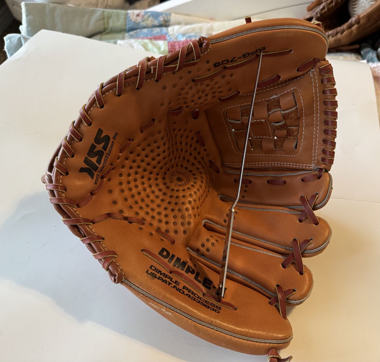 SSK Dimple II Leather Baseball/Softball Glove 12.5