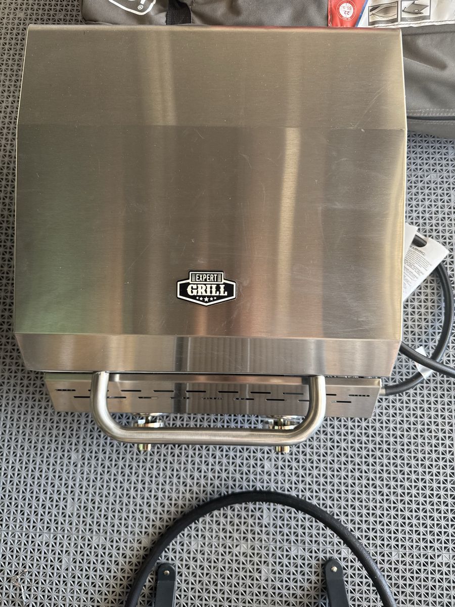 Expert Grill Portable Propane Gas Grill Stainless Steel Camping Tailgating BBQ