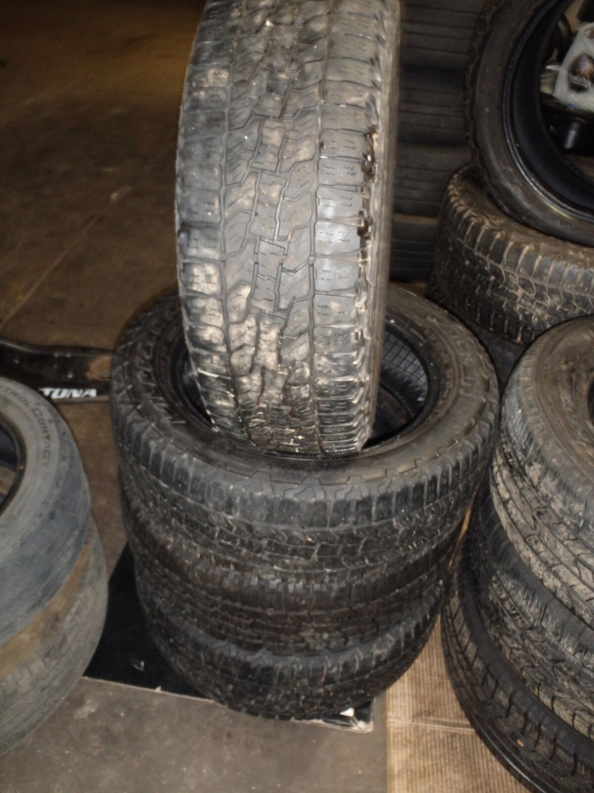 215/60R17 FALKEN WILD PEAK A/T TRAIL SET OF USED TIRES