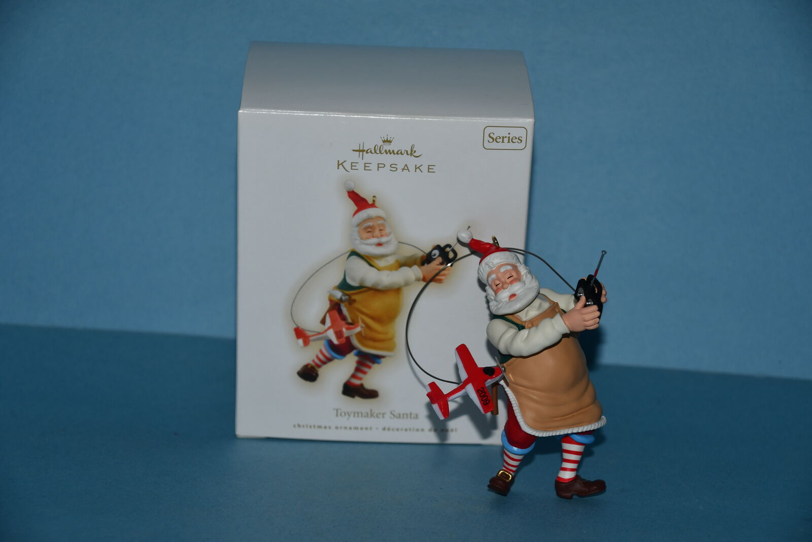VINTAGE 2009 HALLMARK "TOYMAKER SANTA" CHRISTMAS ORNAMENT