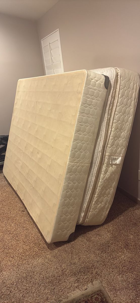 Queen Pillow Top Mattress with Box Spring
