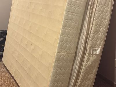 Queen Pillow Top Mattress with Box Spring