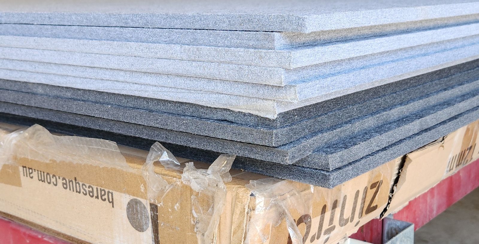 Zintra Acoustic Panels 48" x 110" - 19 Available - Gray & Black - $90
