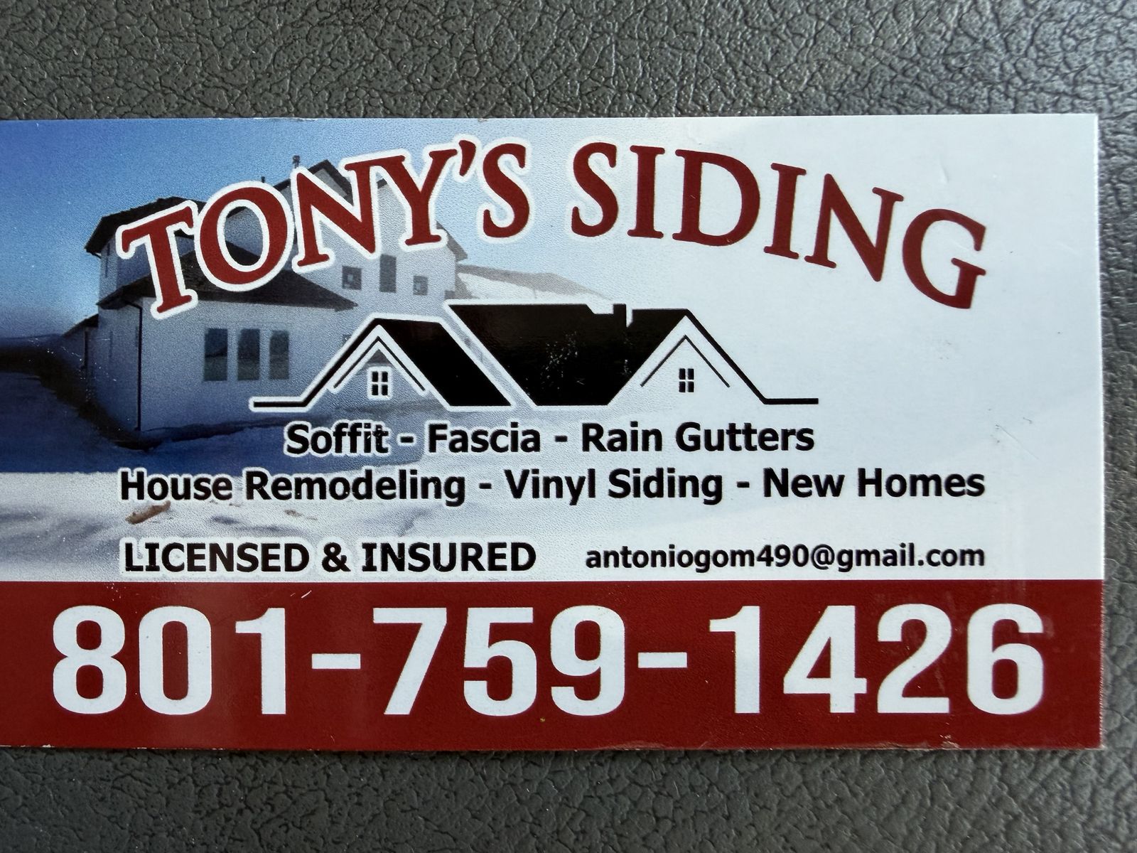 Tony’s siding and construction LLC
