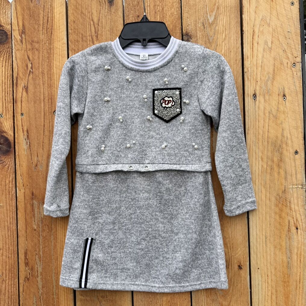 New Girls Silver Dress