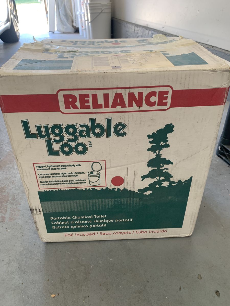Reliance Luggable Loo Portable 5 Gallon Chemical Toilet Bucket Commode