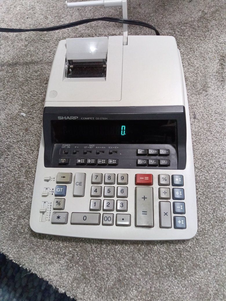 Sharp Electronic Calculator Register Good!!