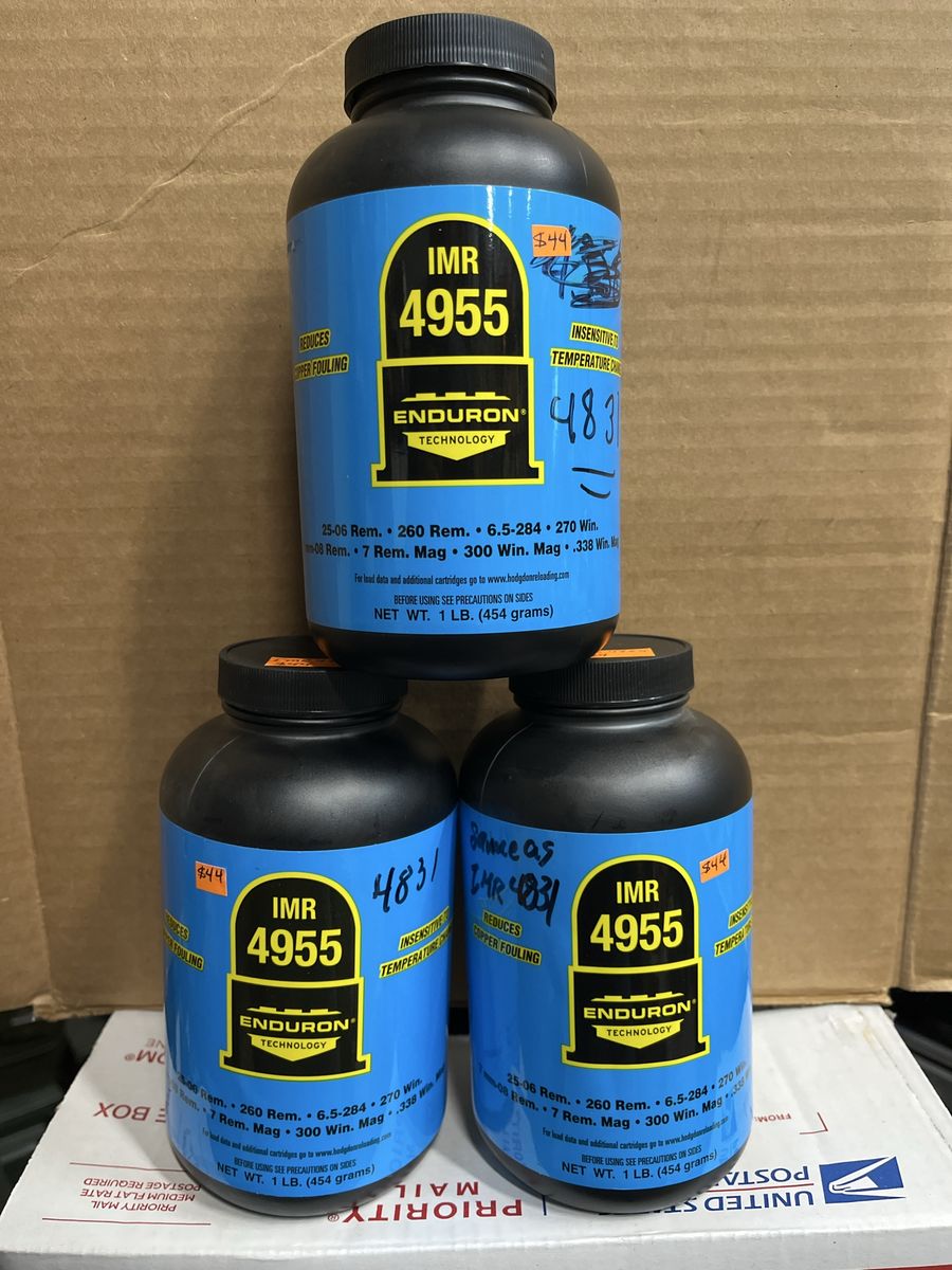 IMR 4955 Enduron Smokeless Powder - 1 lb containers. 4.