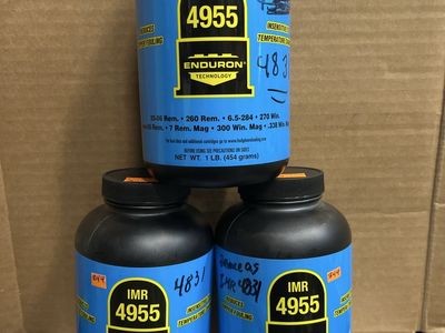IMR 4955 Enduron Smokeless Powder - 1 lb containers. 4.