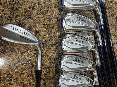 Titleist T350 iron set (5-AW) with Vokey SM10 56 deg wedge