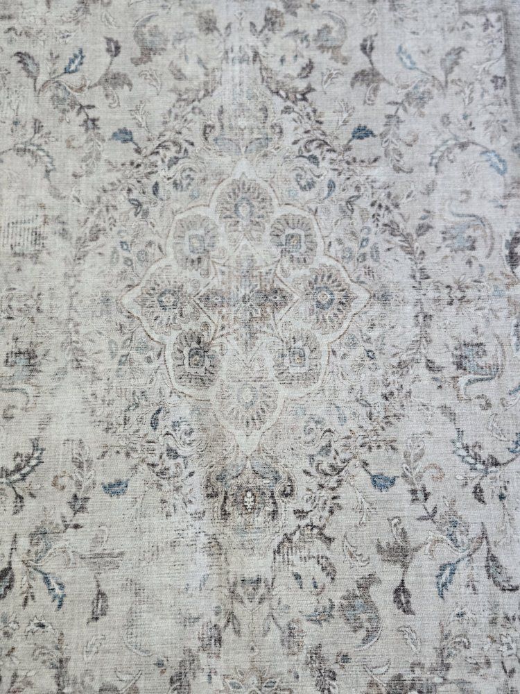 Two Ruggable Adeline Ivory Opal Rug Washable Rug Cover