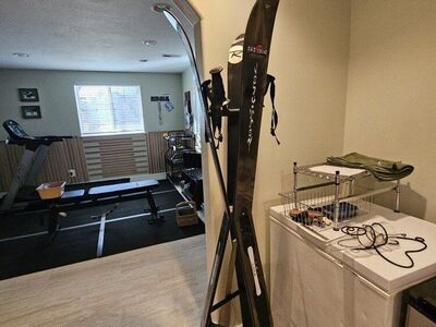 Ski and Pole coat rack