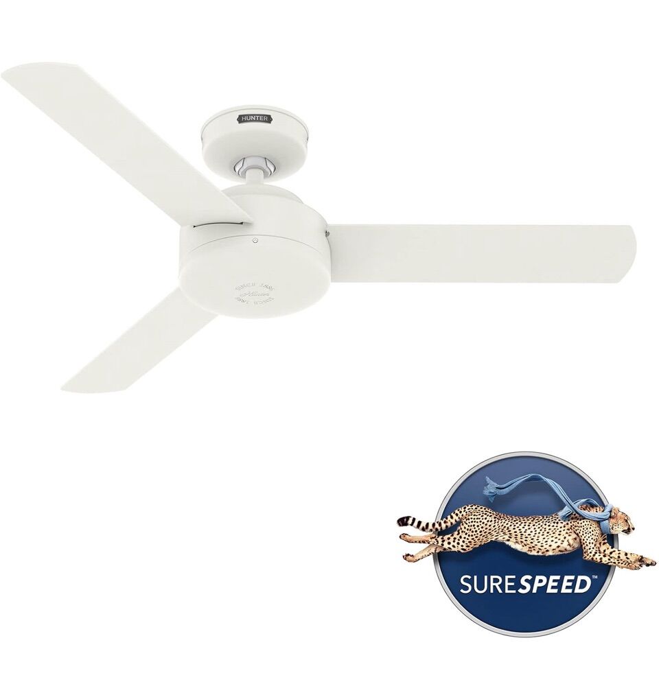 New Hunter 44 inch Indoor Ceiling Fan No Light